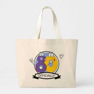 Officially 80 Birthday Banner Large Tote Bag