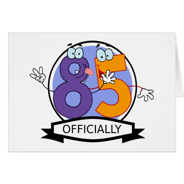 Officially 85 Birthday Banner (Front Horizontal)