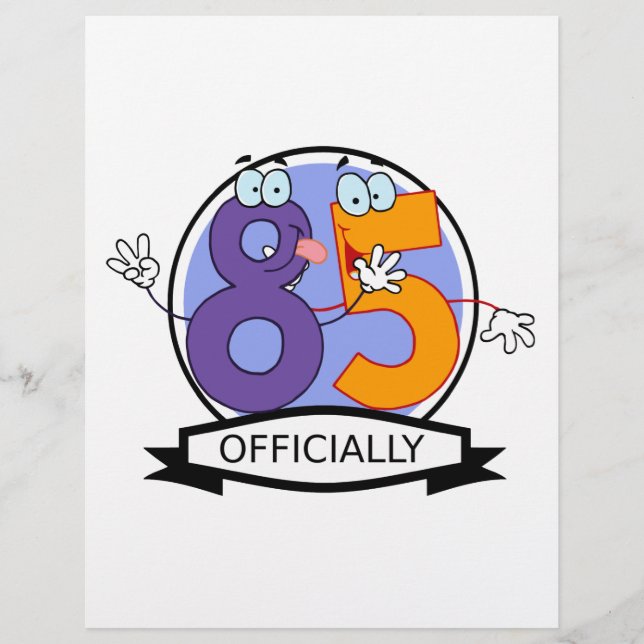 Officially 85 Birthday Banner (Front)