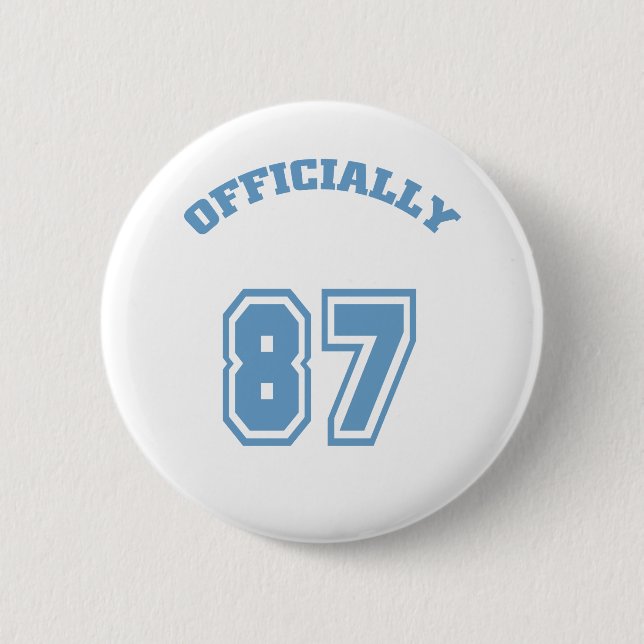 Officially 87 6 cm round badge (Front)