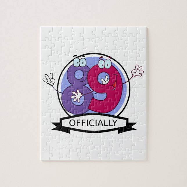 Officially 89 Birthday Banner Jigsaw Puzzle (Vertical)