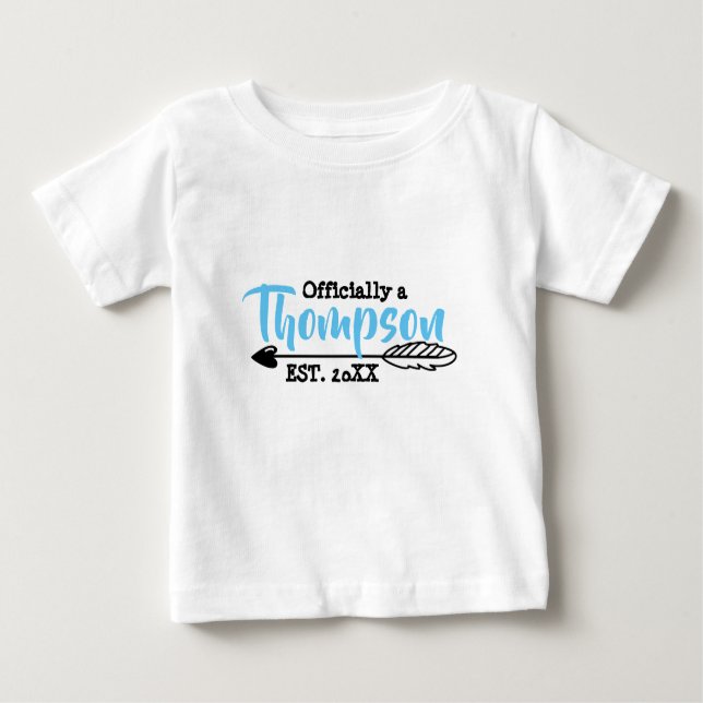 Officially a Family - Foster Adopt - New Child Baby T-Shirt (Front)