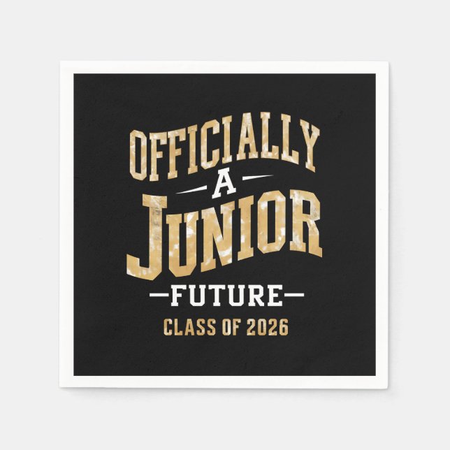 Officially A Junior Future Class of 2026  Napkin (Front)