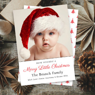 Officially A Merry Little Christmas Family Photo Holiday Card