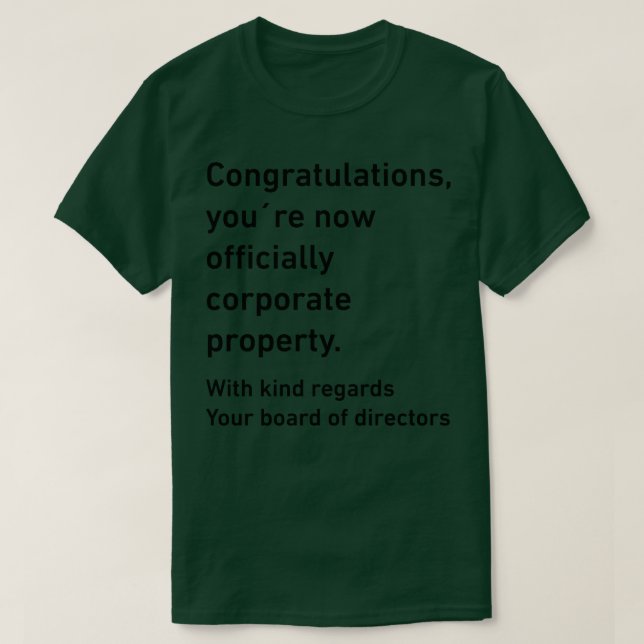 officially corporate property T-Shirt (Design Front)