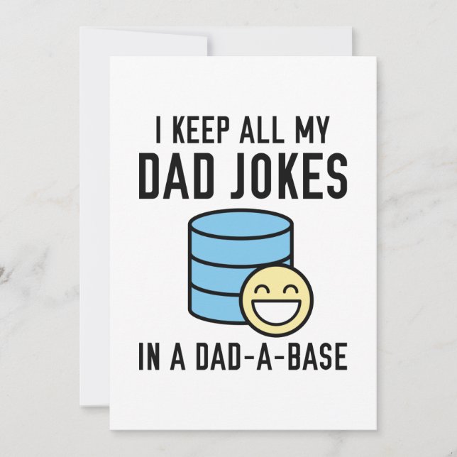 Officially Dad Jokes Thank You Card (Front)