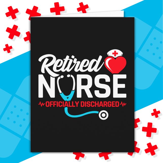 Officially Discharged Retired Nurse Retirement Card (Creator Uploaded)