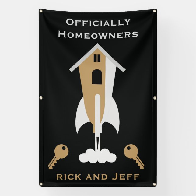 Officially Homeowners Congratulations Banner (Vertical)