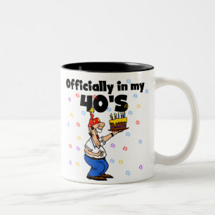 Officially in my 40s Two-Tone coffee mug