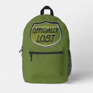Officially Lost Green Backpack