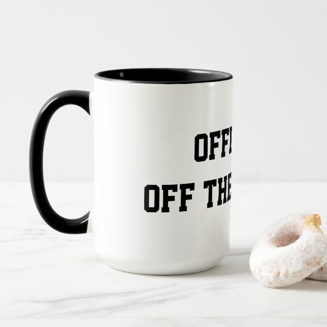 "Officially Off The Record" Court Reporter Coffee Mug (With Donut)