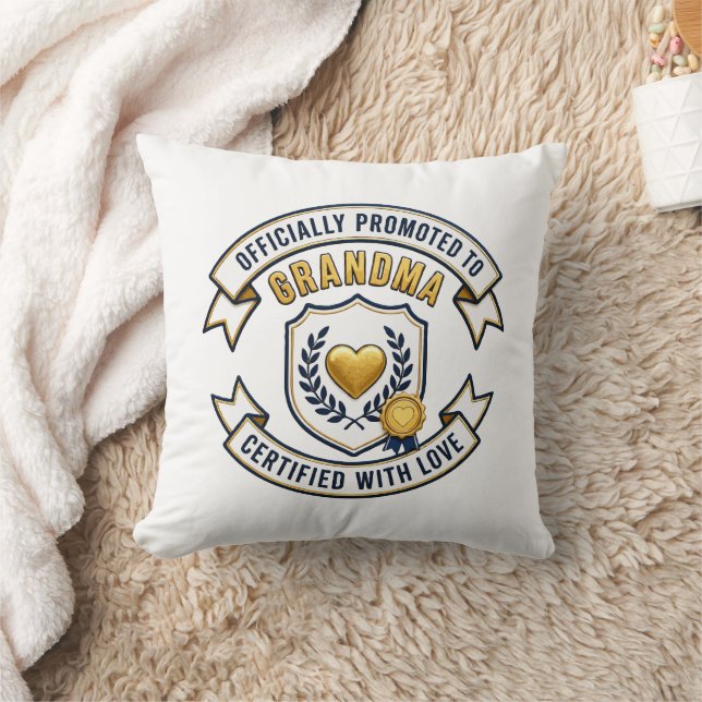 Officially Promoted to Grandma Cushion (Blanket)