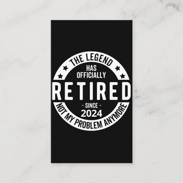 officially Retired 2024 Enclosure Card (Front)