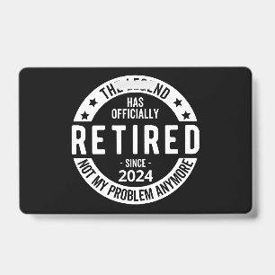 officially Retired 2024 ID Badge