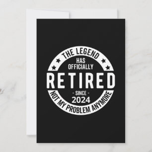 officially Retired 2024 Invitation