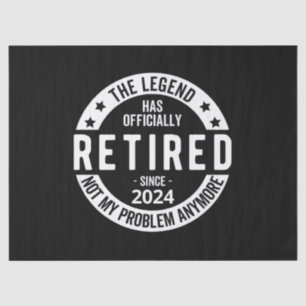 officially Retired 2024 Tissue Paper