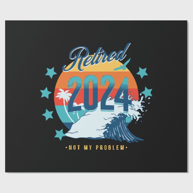 Officially Retired 2024 Wrapping Paper (Flat)