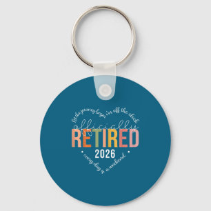 Officially Retired 2026 Heart For Key Ring