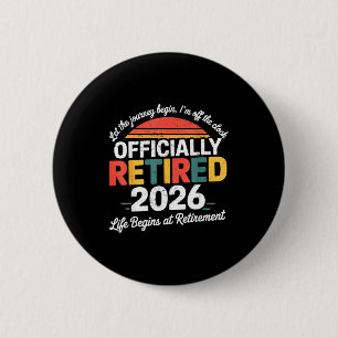 Officially Retired 2026 Shirt Retirement 2026 Wome 6 Cm Round Badge