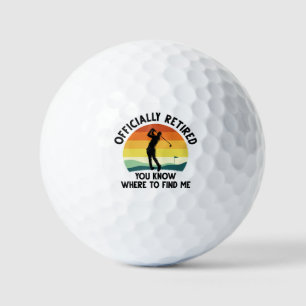 Officially Retired Golf Golf Balls