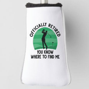 Officially Retired Golf Golf Head Cover