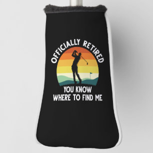 Officially Retired Golf Golf Head Cover