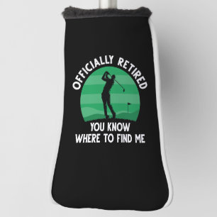 Officially Retired Golf Head Cover