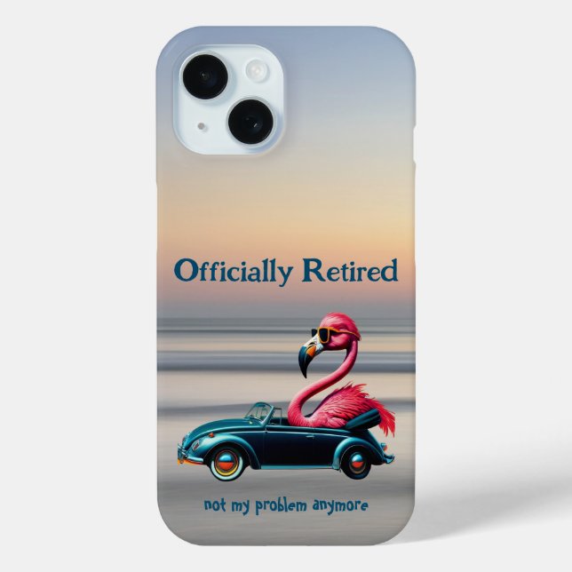 Officially Retired Pink Flamingo in Convertible Case-Mate iPhone Case (Back)
