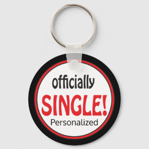 Officially Single Divorced Keychain