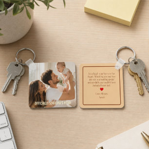 Officially Someone’s Hero First Father’s Day Photo Key Ring