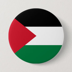 officially the State of Palestine country flag 7.5 Cm Round Badge