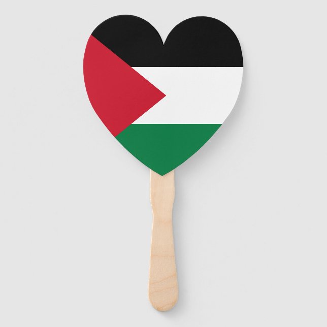 officially the State of Palestine country flag Hand Fan (Front)
