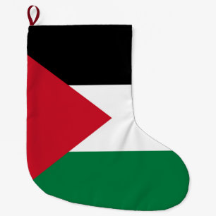 officially the State of Palestine country flag Large Christmas Stocking