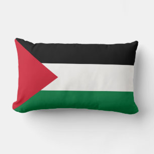 officially the State of Palestine country flag Lumbar Cushion