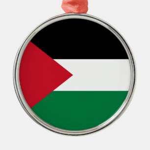 officially the State of Palestine country flag Metal Tree Decoration