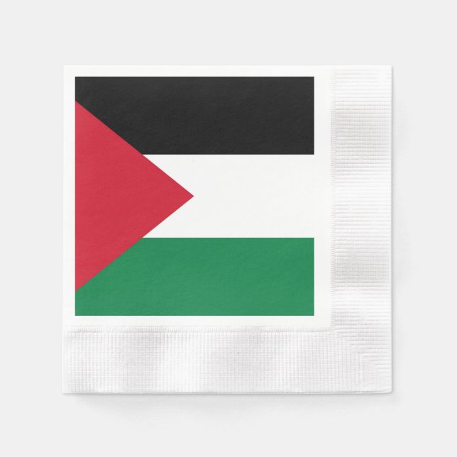 officially the State of Palestine country flag Napkin (Front)