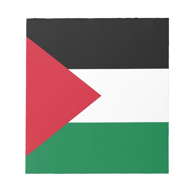 officially the State of Palestine country flag Notepad (Front)