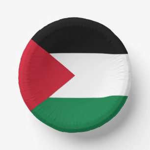 officially the State of Palestine country flag Paper Plate