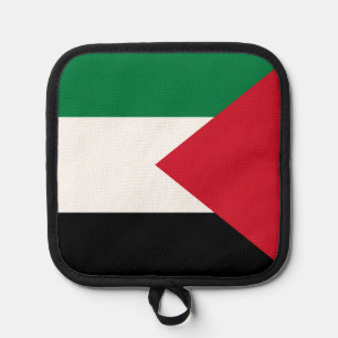 officially the State of Palestine country flag Pot Holder