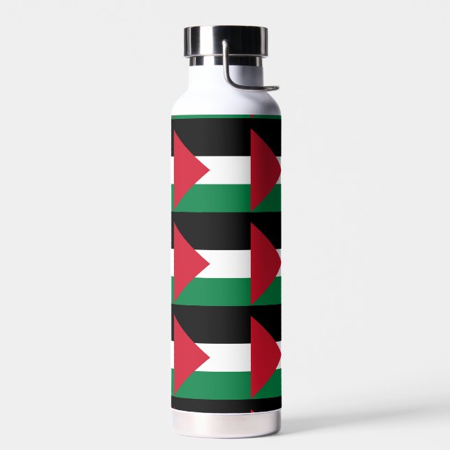 officially the State of Palestine country flag Water Bottle (Left)