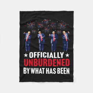 Officially Unburdened By What Has Been Funny Trump Fleece Blanket