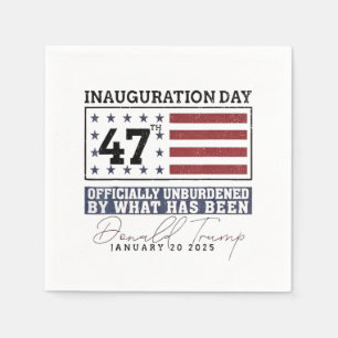 Officially Unburdened By What Has Been Trump 47 Napkin