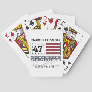 Officially Unburdened By What Has Been Trump 47 Playing Cards