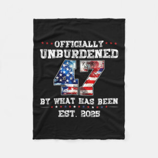 Officially Unburdened By What Has Been Trump Victo Fleece Blanket