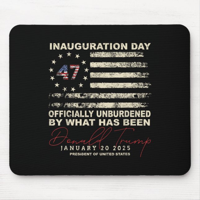 Officially Unburdened By What Has Been Trump Victo Mouse Pad (Front)