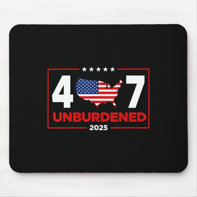 Officially Unburdened  Mouse Pad (Front)