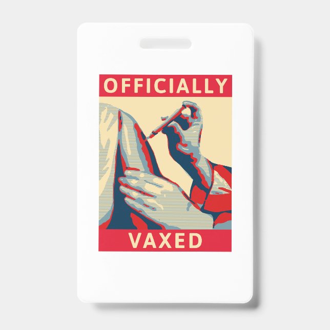 Officially Vaxed ID Badge (Front)