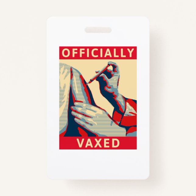Officially Vaxed ID Badge (Front)