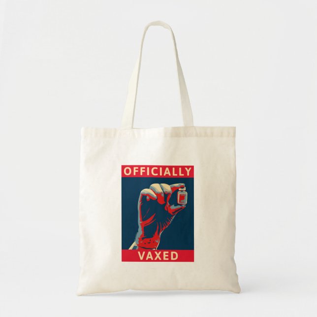 Officially Vaxed Tote Bag (Front)