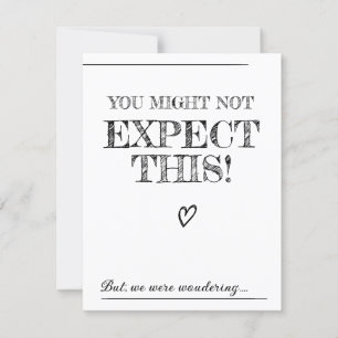 Officiant Proposal.Will you marry us Invitation